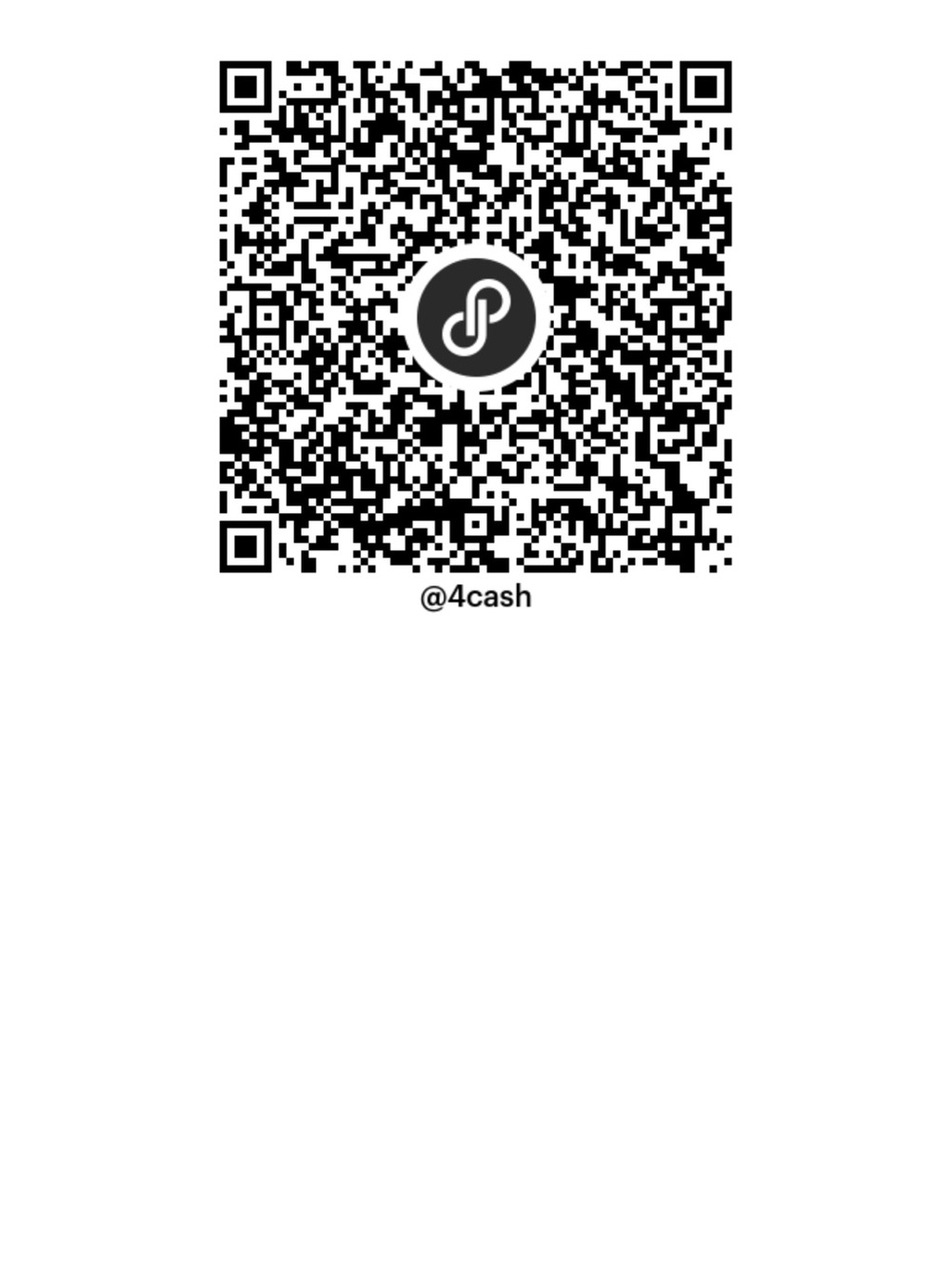 Black and White QR Code Sticker
